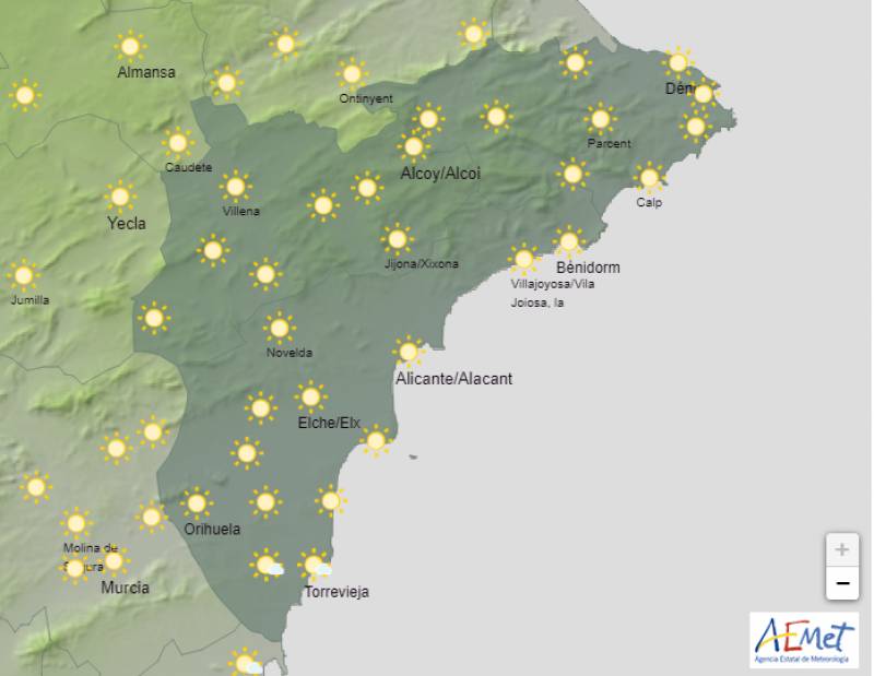 Weather rebounds from storms to sunny skies: Alicante forecast June 14-16