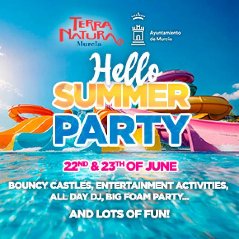 June 22 and 23 Hello Summer pool party at Terra Natura Murcia