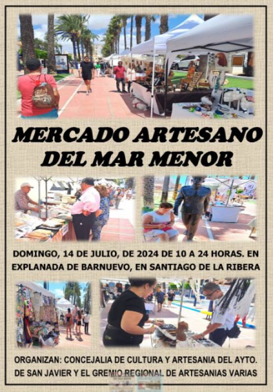 July 14 Craft market in Santiago de la Ribera