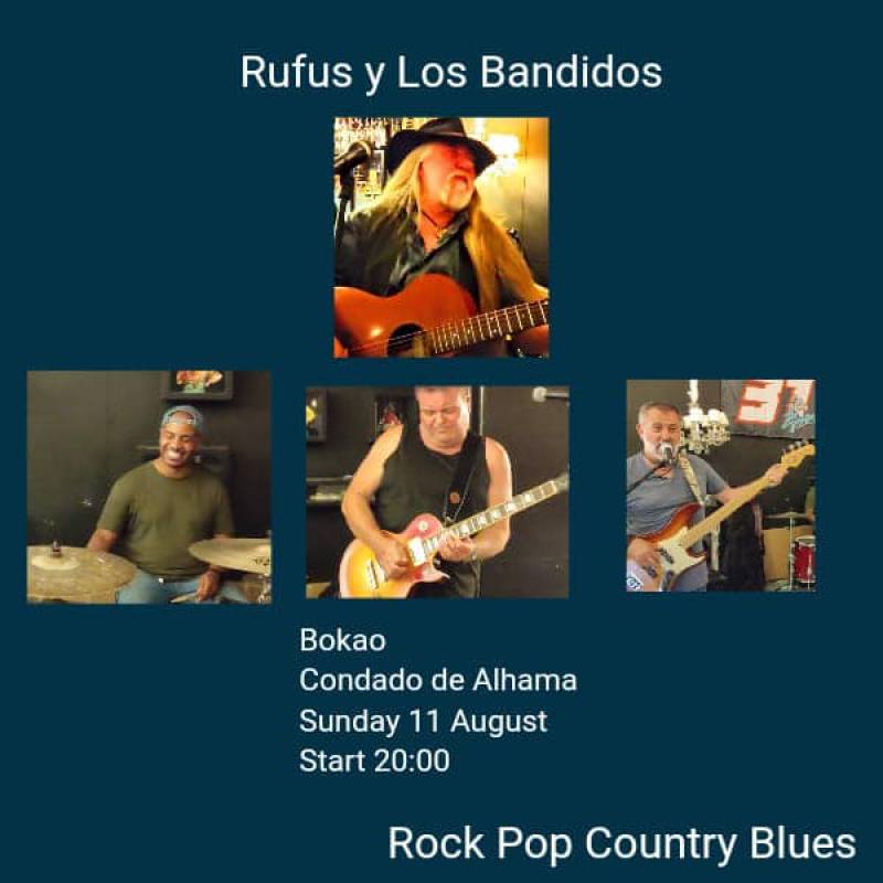 August 11 Rufus and Los Bandidos at the Bokao Bar, Condado de Alhama Golf Resort