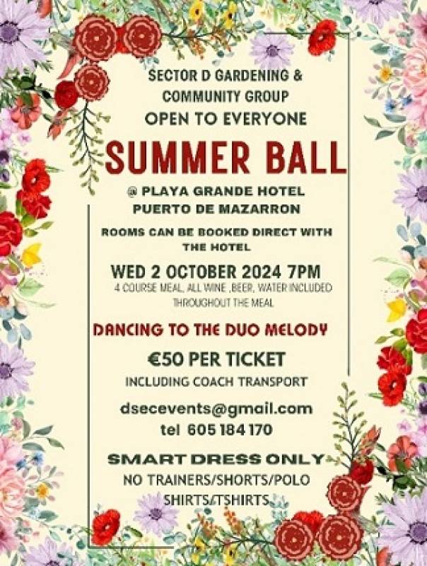 October 2 Camposol D Sector Community Group Summer Ball