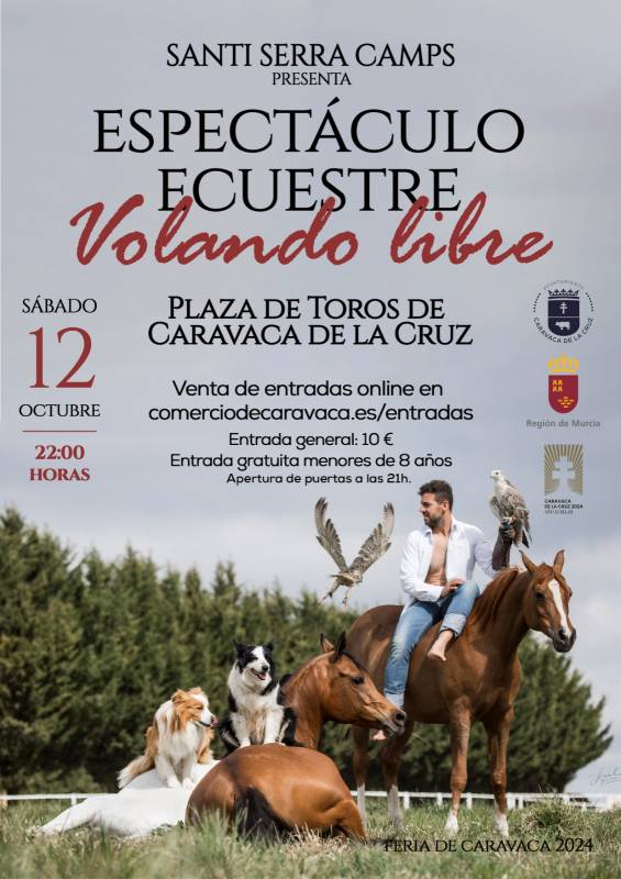 October 12 Famous horse whisperer Santi Serra in Caravaca de la Cruz