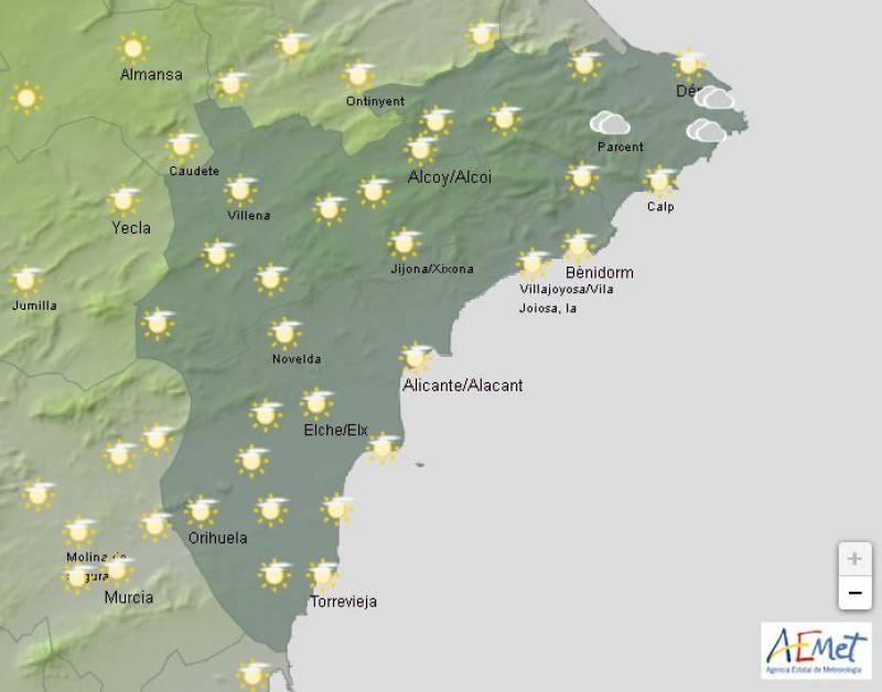 Dark, wet and windy: Alicante weather forecast October 10-13