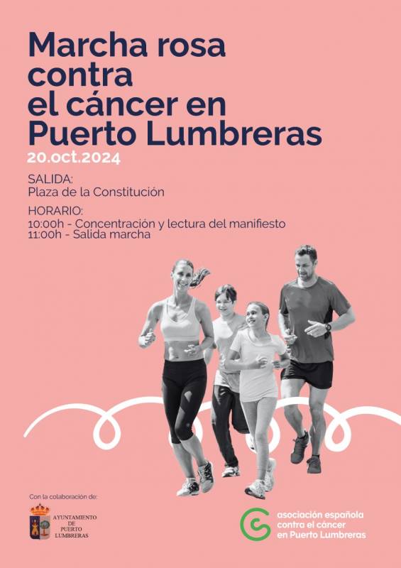 October 20 Run or walk to raise money for breast cancer in Puerto Lumbreras