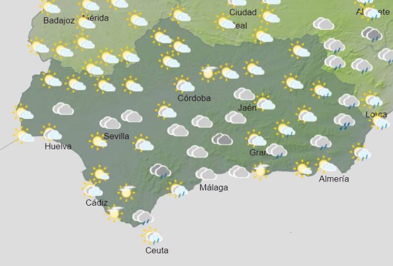 Wet weather and a cold snap: Andalusia weekly weather forecast October 21-27