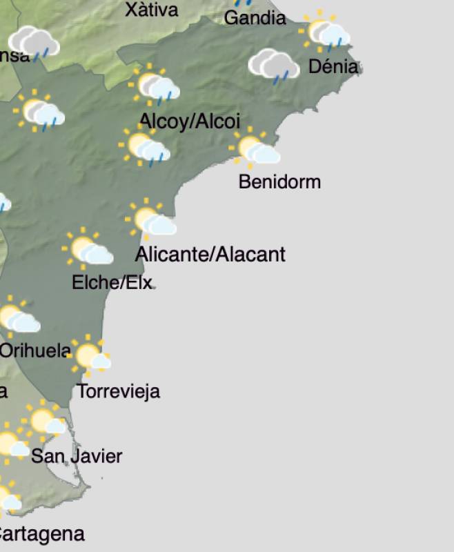 Alicante weather forecast November 4-7: Finally, a sunny week ahead