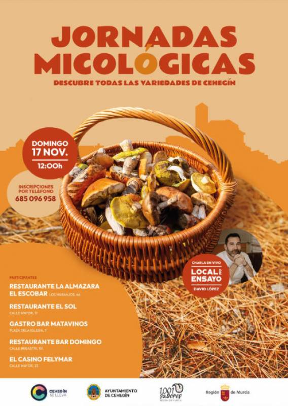 November 16 to 24 Gastronomic mushroom weekends in Cehegin