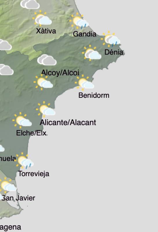 Alicante weather forecast December 9-12: A mixed bag in the province this week