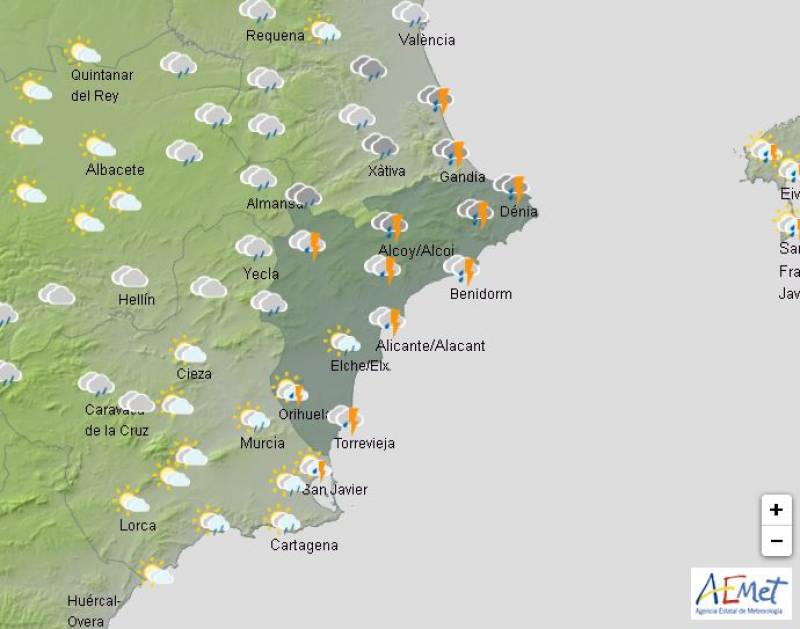 Alicante weather forecast December 9-12: A mixed bag in the province this week