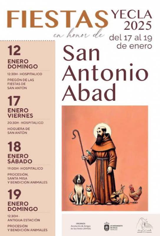 January 12 to 19 Fiestas of San Antonio Abad in Yecla