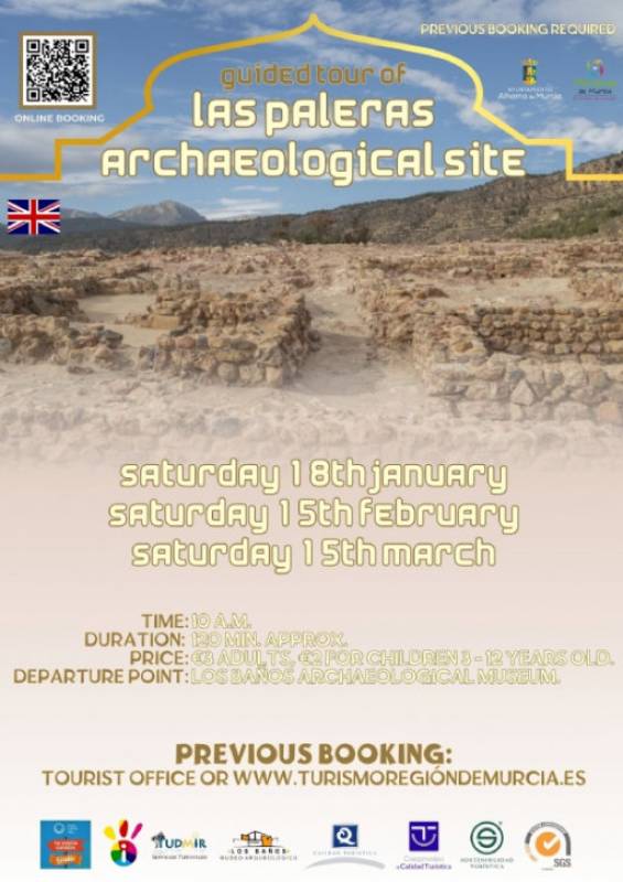 March 15 Guided tour IN ENGLISH of the Las Paleras archaeological site in Alhama de Murcia