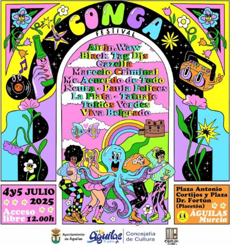 July 4 and 5 Conga Festival in Aguilas!