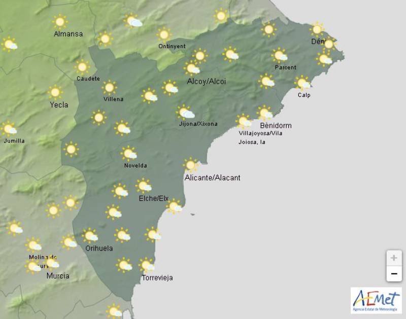 A weekend of sunshine: Alicante weather forecast April 24-28