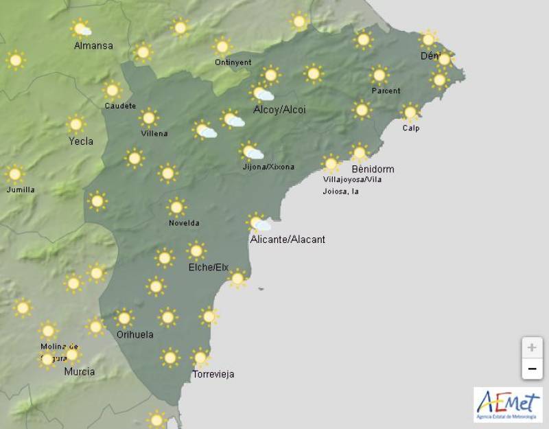 A weekend of sunshine: Alicante weather forecast April 24-28