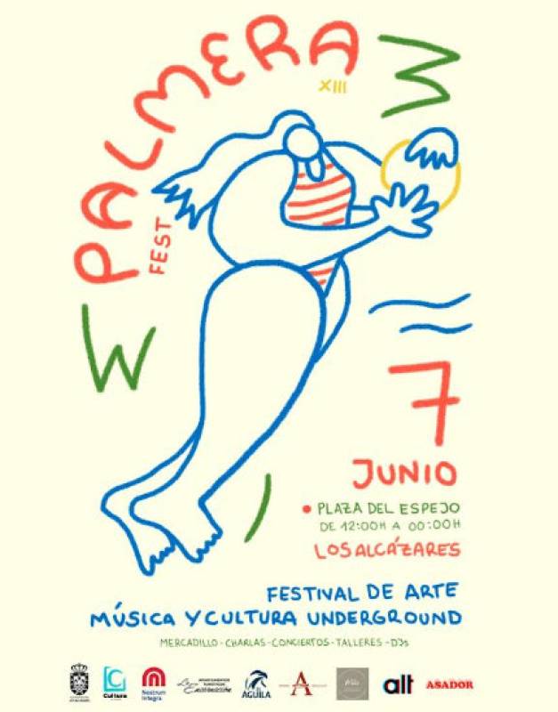 June 7 Palmera Fest alternative arts festival in Los Alcázares
