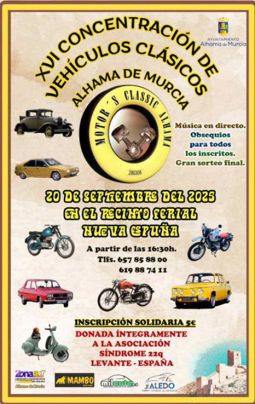 September 20 Classic vehicle rally in Alhama de Murcia