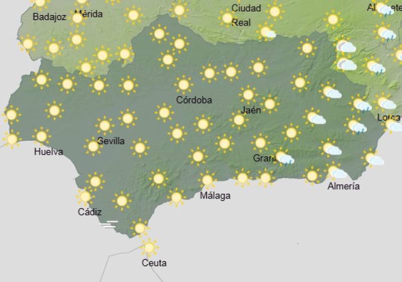 Andalucía weekend weather August 21-24: A mix of sun, clouds, and cooling breezes
