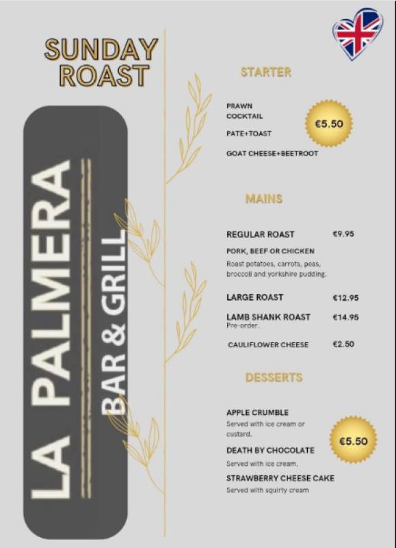 Spooky Halloween events, Sunday lunches, €10 meal deals and lots more at La Palmera