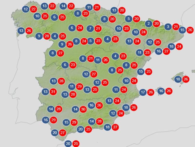 Spain weekly weather forecast September 29-October 2: Torrential downpours in east, clearing skies midweek