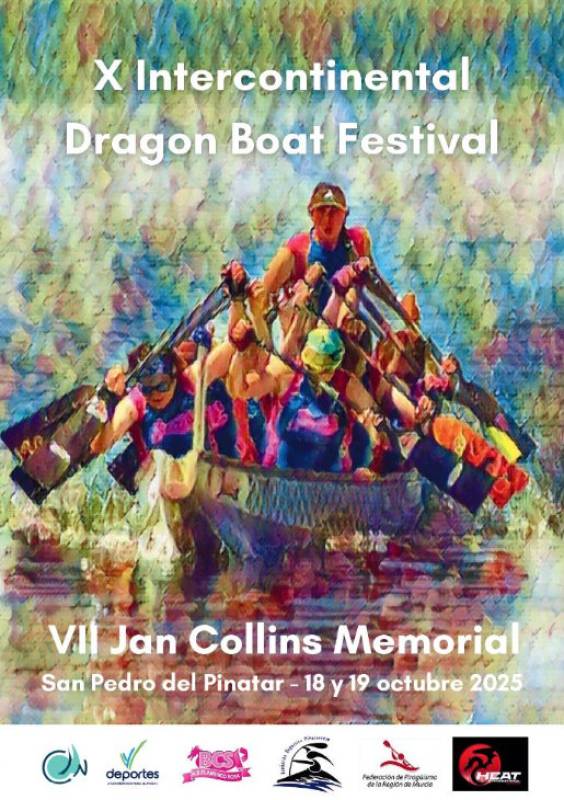 October 18 and 19 The Jan Collins memorial dragon boat festival in San Pedro del Pinatar