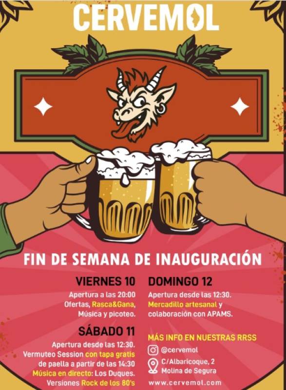 October 10-12 Raise a glass: Cervemol brewery opens its doors in Molina de Segura