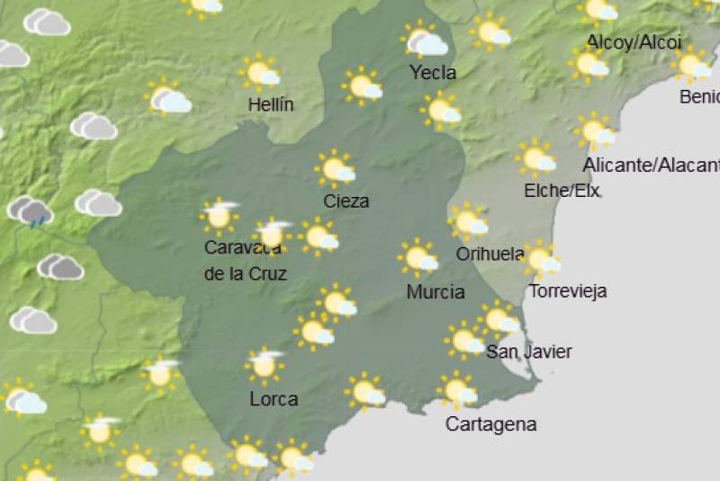 It's hotting up again: Murcia weekly weather forecast October 20-23