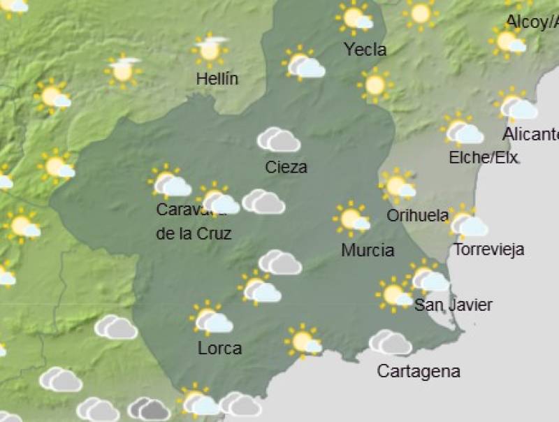 Bright, breezy and a little bit wet: Murcia weekly weather forecast November 3-6