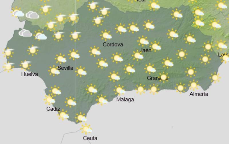 Andalucía weekend weather forecast November 27-30: Chilly nights, sunny spells and a wetter Sunday