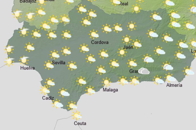 Andalucía weekly weather forecast December 15-18: Wet, blustery start with brighter skies later in the week