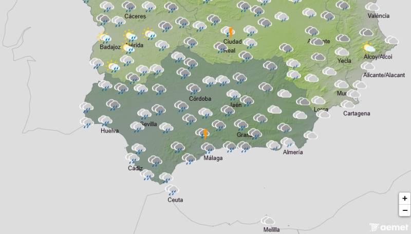 Stormy start and end to the week: Andalucía weather forecast December 29 - January 4