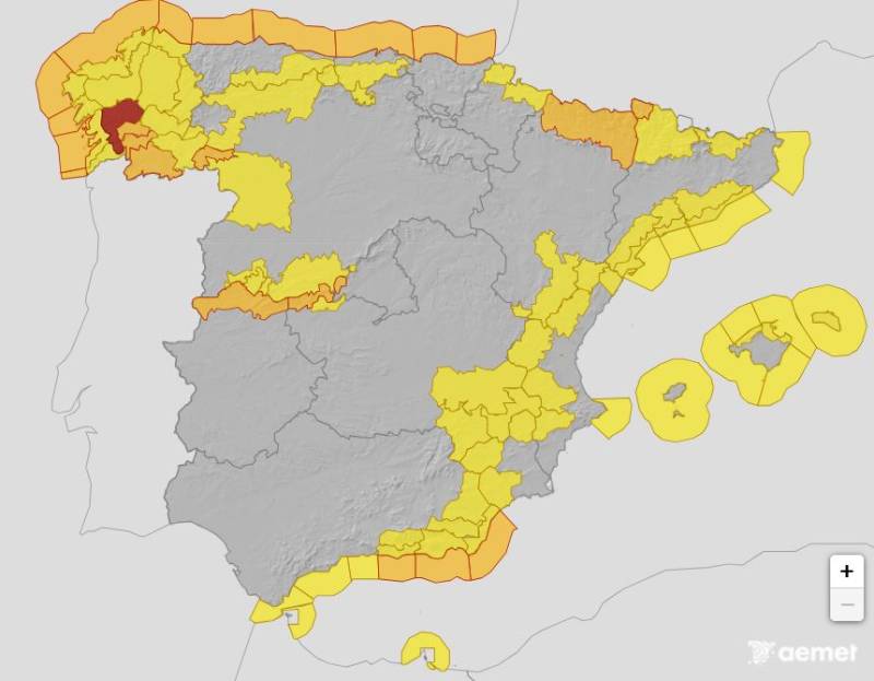 Joseph is the third large storm to hit Spain in as many weeks: This is where it will rain and how much