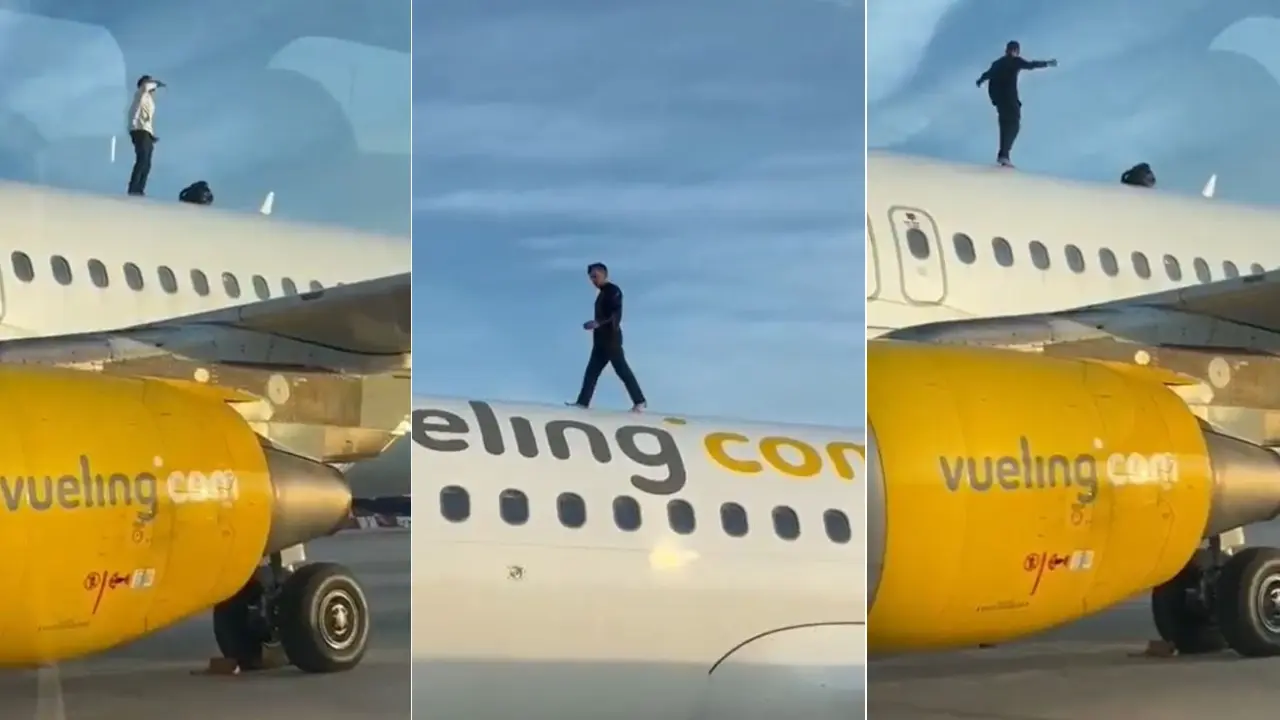 Man climbs on Vueling plane roof causing a two hour delay in Valencia