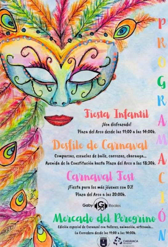 February 14 Carnival parade and other celebrations in Caravaca de la Cruz