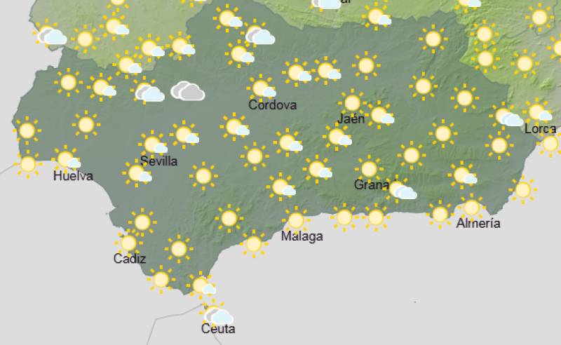Andalucía weekend weather forecast March 12-15: Bright spells, chilly nights and a cooler weekend