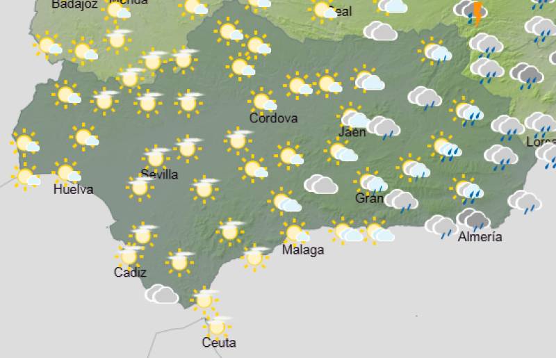 Andalucía weekend weather forecast April 30-May 3: Showers, storms and a cooler feel