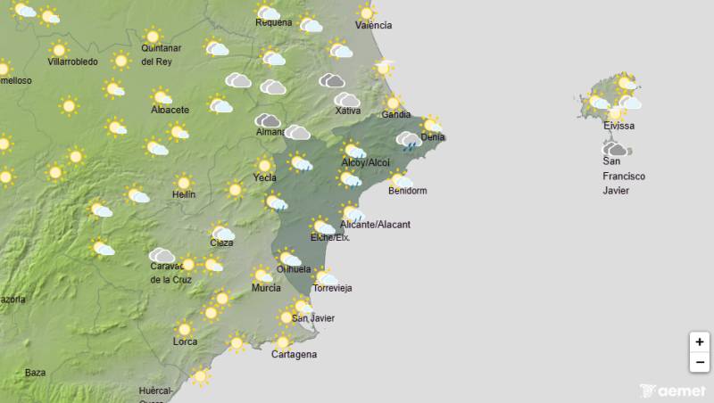 Sun, showers and thunderstorms: Alicante weather forecast May 4-7