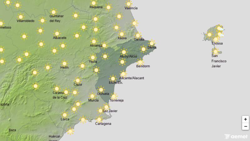 Sun all the way this weekend: Alicante weather forecast May 21-24