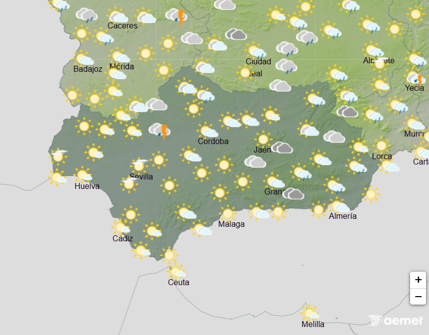 Andalucía weather forecast June 15-18: Temperatures climb steadily over the coming days