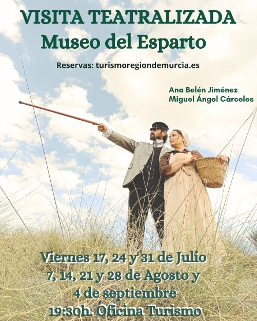 July 31 Free dramatized visit to the esparto grass museum of Aguilas