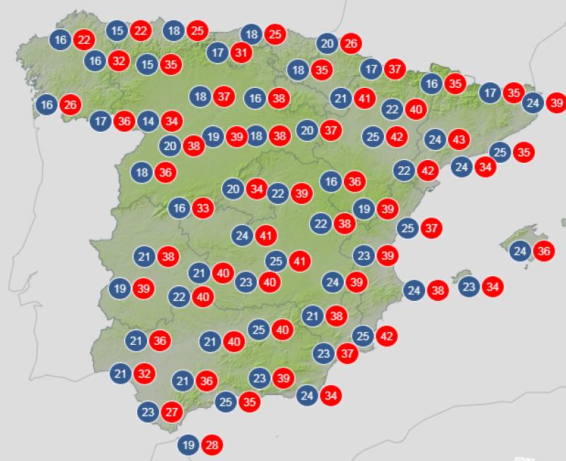 Heatwave continues with storms brewing inland: Spain weekly weather forecast July 6-9