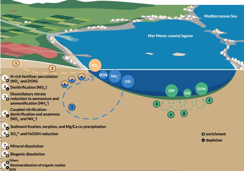 New study identifies hidden pollution source beneath the Mar Menor