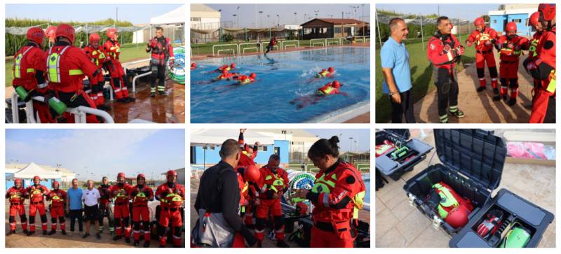 San Pedro del Pinatar emergency teams gear up in dry suits for future flash floods