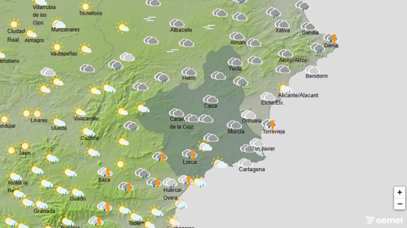 Murcia weekend weather October 1-4: Heavy rain and storms bring cooler temperatures