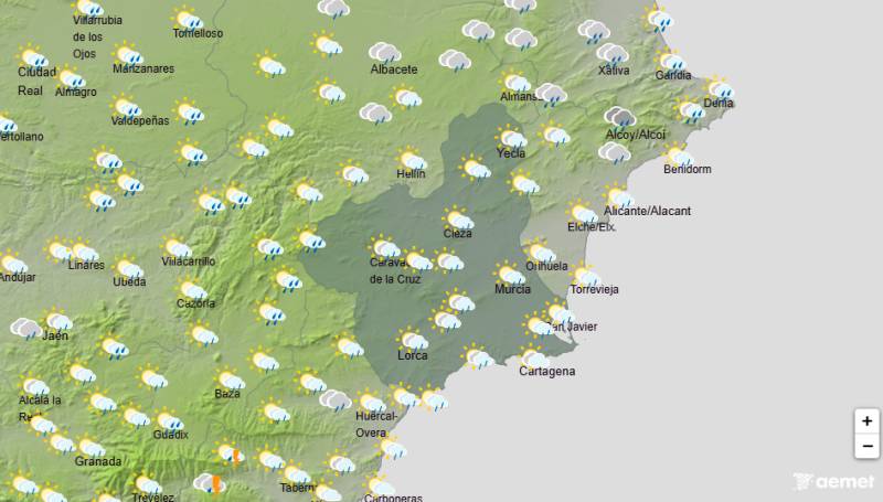 Murcia weekend weather October 1-4: Heavy rain and storms bring cooler temperatures