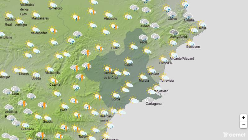 Murcia weekend weather October 1-4: Heavy rain and storms bring cooler temperatures