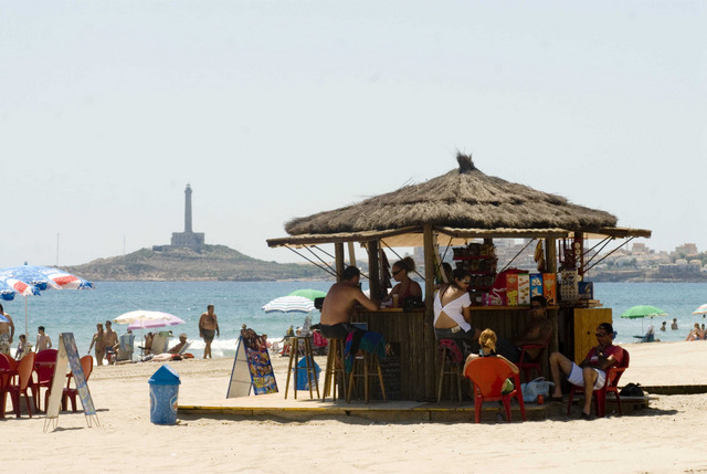 Cartagena beaches: Playa del Barco Perdido (Entremares) La Manga del Mar Menor