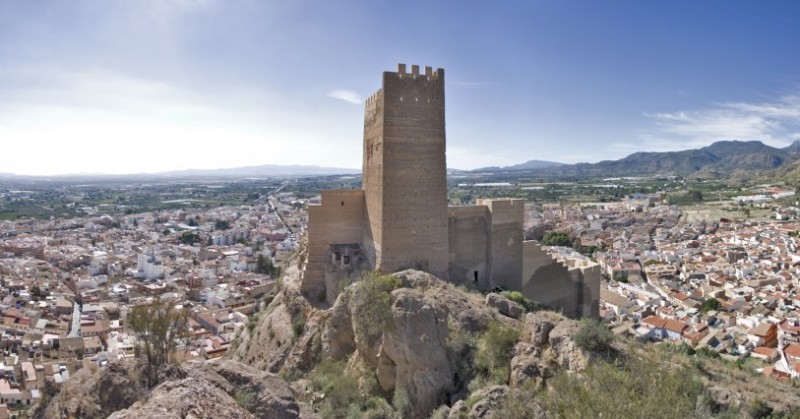 The castle of Alhama de Murcia